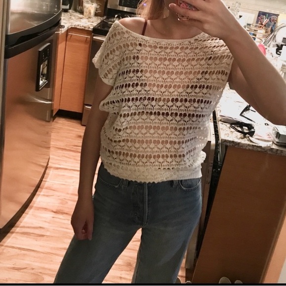 Crochet Knit Boho Top - Picture 5 of 5
